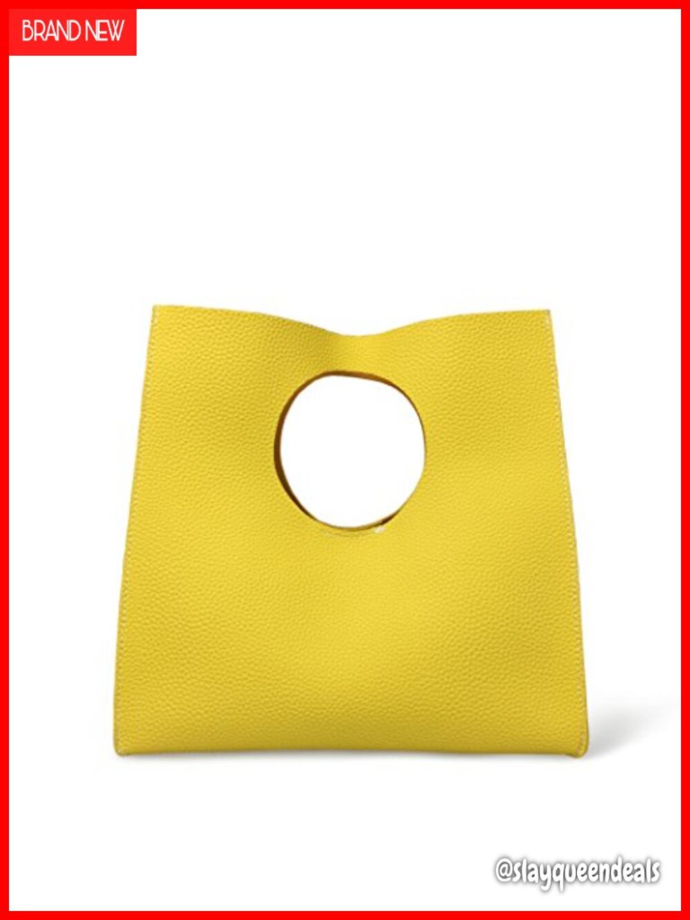 Vintage Minimalist Soft Pu Leather Handbag Clutch Tote